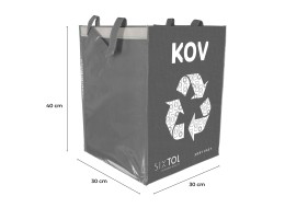 Sacs pour tri sélectif SORT EASY 4 METAL, 30x30x40cm, 4x36l, 4 pièces