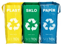 Sacs pour déchets triés SORT EASY 3 SLIM, 18x30x40 cm, 3 x 22 l, 3 pcs