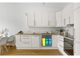 Sacs pour déchets triés SORT EASY 3 SLIM, 18x30x40 cm, 3 x 22 l, 3 pcs