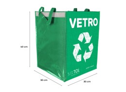 Sacs de tri SORT EASY 3 BASIC IT, 30x30x40 cm, 3 x 36 l, 3 pièces