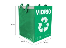 Sac de tri SORT EASY VIDRIO ES, 30x30x40cm, 36l