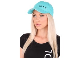 Casquette avec lampe LED B-CAP 25lm, rechargeable, USB, taille universelle, turquoise