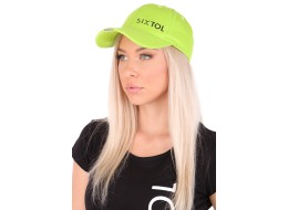 Casquette avec lumière LED B-CAP 25 lm, rechargeable, USB, taille universelle, vert fluorescent