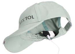 Casquette avec lampe LED B-CAP 25lm, rechargeable, USB, taille universelle, verte
