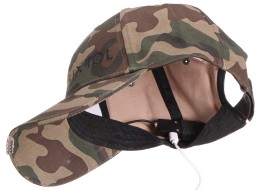 Casquette avec lumière LED B-CAP 25 lm, rechargeable, USB, taille unique, camouflage