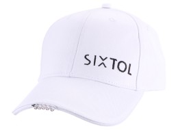 Casquette avec lumière LED B-CAP 25 lm, rechargeable, USB, taille unique, blanche