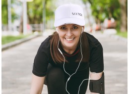 Casquette avec lumière LED B-CAP 25 lm, rechargeable, USB, taille unique, blanche