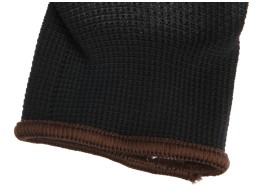 Gants de travail en polyester partiellement enduits de polyuréthane GLOVE PE-PU 9, noirs, taille 9