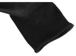Gants de travail en polyester partiellement enduits de PU GLOVE PE-PU 10, noirs, taille 10\