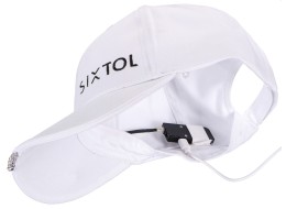 Casquette avec lumière LED B-CAP 25 lm, rechargeable, USB, taille unique, blanche