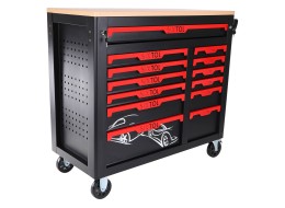 Chariot d'atelier avec outils MECHANIC TROLLEY TITAN 1559, 13 tiroirs, 1559 pièces d'outillage