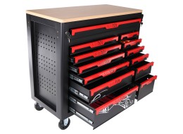 Chariot d'atelier avec outils MECHANIC TROLLEY TITAN 1559, 13 tiroirs, 1559 pièces d'outillage