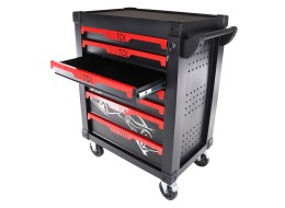 Chariot d'atelier pour outils MECHANIC TROLLEY KEVIN 182, 7 tiroirs, 182 pièces d'outils