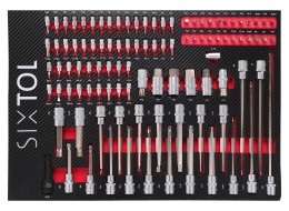 Servante d'atelier MECHANIC TROLLEY KEVIN RED 182, 7 tiroirs, 182 pièces d'outillage