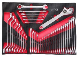 Servante d'atelier MECHANIC TROLLEY KEVIN RED 253, 7 tiroirs, 253 pièces d'outillage