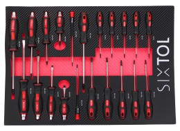 Chariot d'atelier MECHANIC TROLLEY KEVIN RED 274, 7 tiroirs, 274 outils