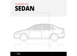 Bac de coffre en caoutchouc VOLVO S80 Berline beige 2006-2016
