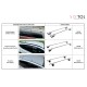 Barre transversale verrouillable en aluminium ROOF RACK FIX 1, 120 cm, capacité 90 kg