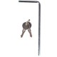 Barre transversale verrouillable en aluminium ROOF RACK 120cm, capacité 90kg