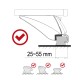 Barre transversale verrouillable en aluminium ROOF RACK IN 1, 120 cm, capacité 90 kg