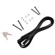 Barre transversale verrouillable en aluminium ROOF RACK FIX PRO, 120 cm, charge maximale 90 kg
