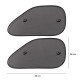Pare-soleil à ventouse pour vitre latérale de voiture CAR SUNSHADE SET 9, 65 x 38 cm, 2 pièces