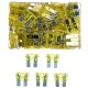Kit de fusibles automobiles à lame MECHANIC FUSE SET 20A, 100 pièces