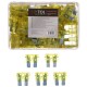 Kit de fusibles automobiles à lame MECHANIC FUSE SET 20A, 100 pièces