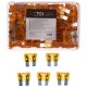 Kit de fusibles automobiles à lame MECHANIC FUSE SET 5A, 100 pièces