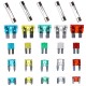 Ensemble de fusibles à lame et en verre pour automobile MECHANIC FUSE SET 215