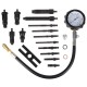 Ensemble de test de compression pour moteurs diesel MECHANIC ENGINE TESTER 19, 0-70 bar, 19 pièces