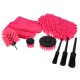 Ensemble multifonction d'outils pour nettoyage et lavage de voiture CAR DETAILING PINK 9, 9 pièces