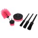 Ensemble multifonction d'outils pour nettoyage et lavage de voiture CAR DETAILING PINK 9, 9 pièces