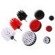 Ensemble de brosses pour perceuse pour nettoyage automobile CAR DETAILING DRILL BRUSH 9, 9 pièces