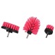 Ensemble de brosses pour perceuse pour nettoyage de voiture CAR DETAILING DRILL BRUSH PINK 3, 3 pièc