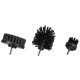 Ensemble de brosses pour perceuse pour nettoyage de voiture CAR DETAILING DRILL BRUSH 3 HARD, 3 pièc