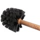 Brosse ronde pour le nettoyage de la carrosserie de vélo ou de moto CAR DETAILING WOOD BRUSH 1