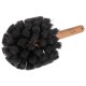 Brosse ronde pour le nettoyage de la carrosserie de vélo ou de moto CAR DETAILING WOOD BRUSH 1