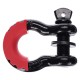 Manille offroad avec protecteur en caoutchouc CAR SHACKLE 1, capacité 4,75 t
