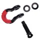 Manille offroad avec protecteur en caoutchouc CAR SHACKLE 1, capacité 4,75 t