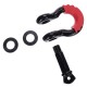 Manille offroad avec protecteur en caoutchouc CAR SHACKLE 1, capacité 4,75 t
