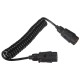 Câble spiralé de liaison de fiche d'attelage TRAILER CABLE 3, 7-7 broches, 3 m