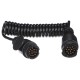 Câble spiralé de liaison de fiche d'attelage TRAILER CABLE 4, 13-13 broches, 3 m