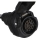 Adaptateur de prise d'attelage TRAILER CABLE 5, de 13 broches à 7 broches N+S, 35 cm