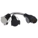 Réduction de la fiche d'attelage TRAILER CABLE 6, de 13 broches vers 7 broches N+S, 35cm