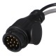 Réduction de la fiche d'attelage TRAILER CABLE 6, de 13 broches vers 7 broches N+S, 35cm