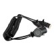 Adaptateur spiralé de liaison 15 broches vers 2×7 broches (S+N) TRAILER CABLE 9, 24V, 3,5m