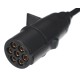 Câble spiralé de liaison 7 broches type N TRAILER CABLE 11, fiche en plastique, 24V, 3,5m