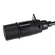 Câble spiralé de liaison 7 broches type N TRAILER CABLE 11, fiche en plastique, 24V, 3,5m