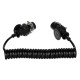 Câble spiralé de liaison EBS 7 broches TRAILER CABLE 14, 24V, 3,5 m